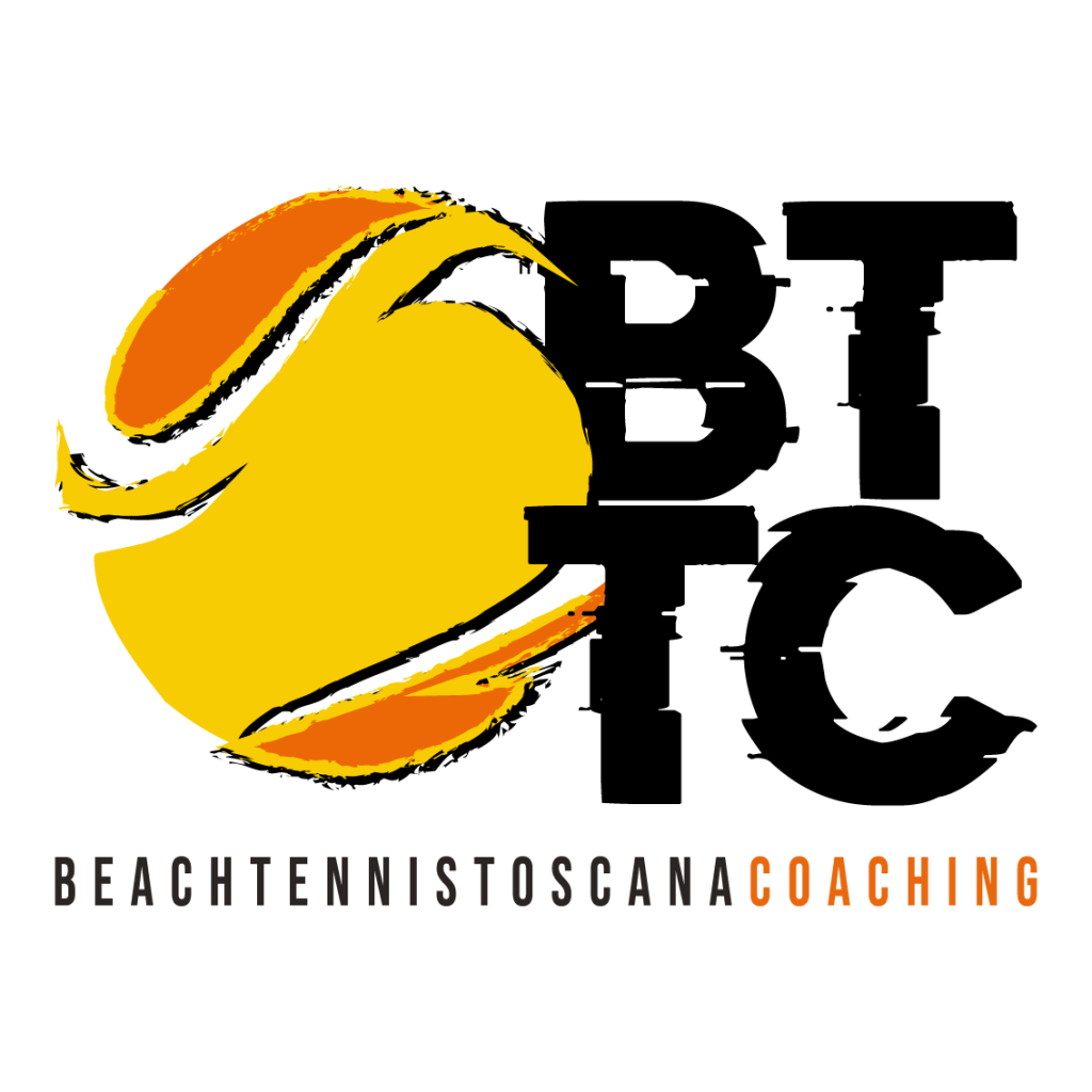 Studio grafico Grosseto progettazione logo marchio beach tennis toscana coaching - vulcano comunicazione