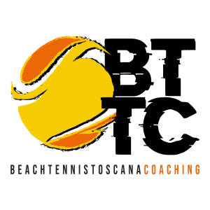 Studio grafico Grosseto progettazione logo marchio beach tennis toscana coaching - vulcano comunicazione