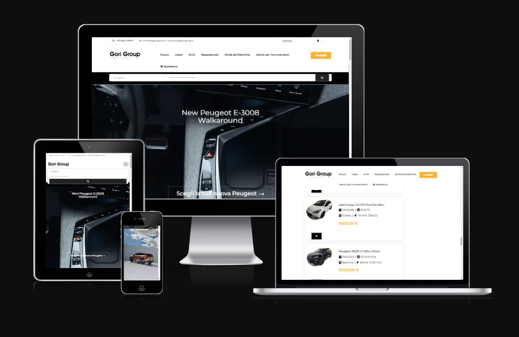 realizzazione siti web per concessionarie auto - VULCANO COMUNICAZIONE - web agency Grosseto