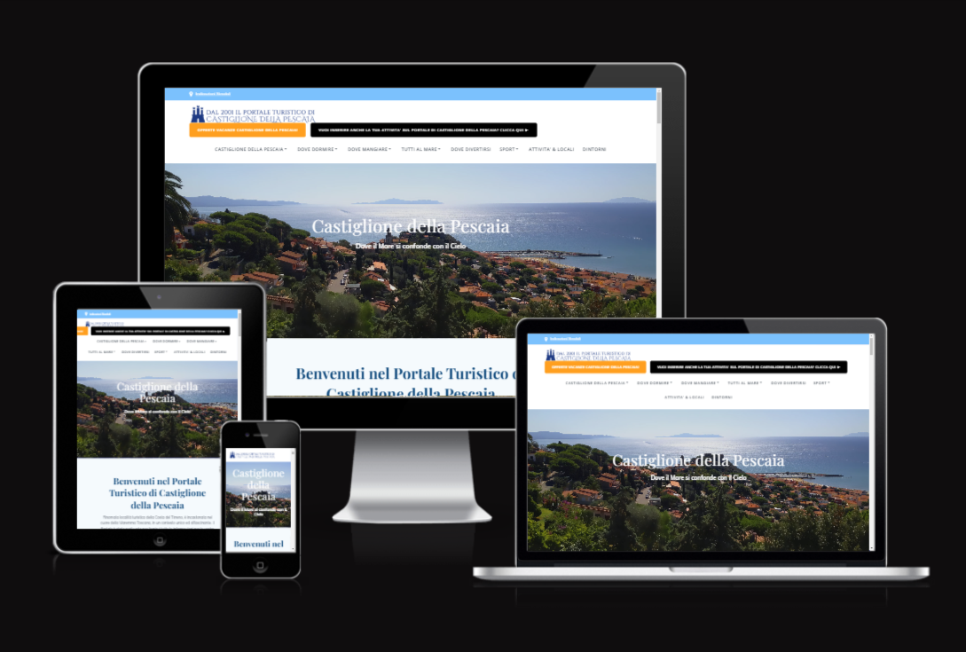 Realizzazione Portale per Castiglione della Pescaia - Vulcano Comunicazione Agenzia Web & Marketing, Seo e posizionamento sui motori ricerca