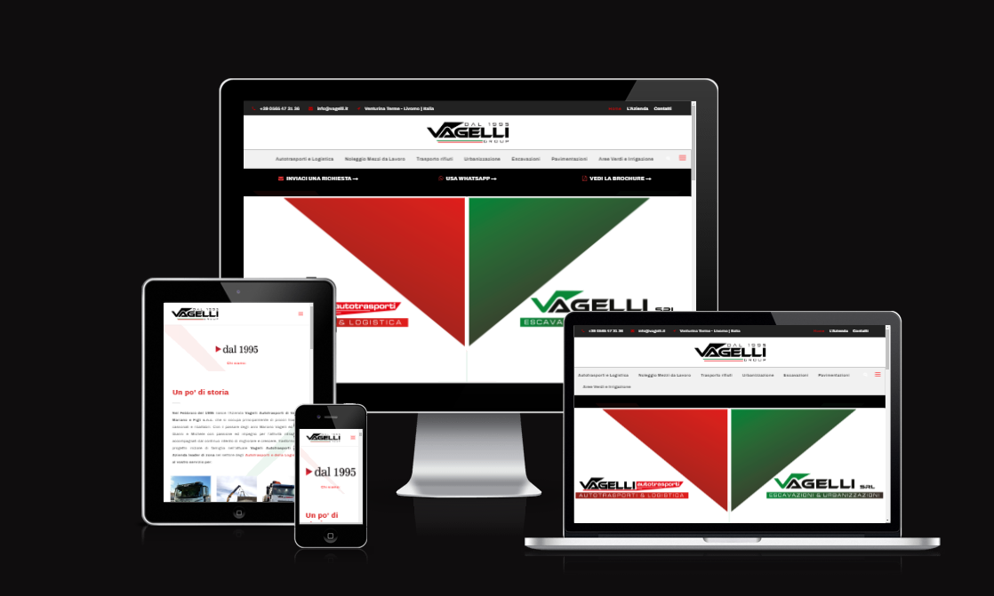 Realizzazione siti web per Azienda di Trasporti VAGELLI GROUP - Agenzia Web Grosseto, Vulcano Comunicazione