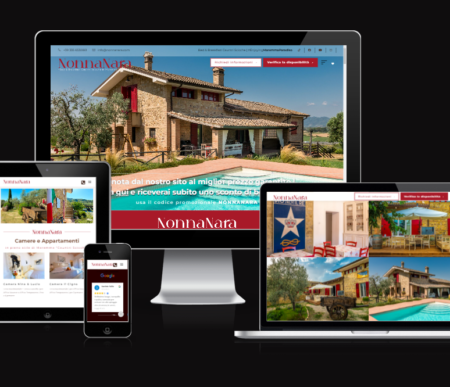 Sito web per B&B Nonna Nara Grosseto e dintorni - Vulcano Comunicazione agenzia web specializzata in siti vetrina per bed and breakfast