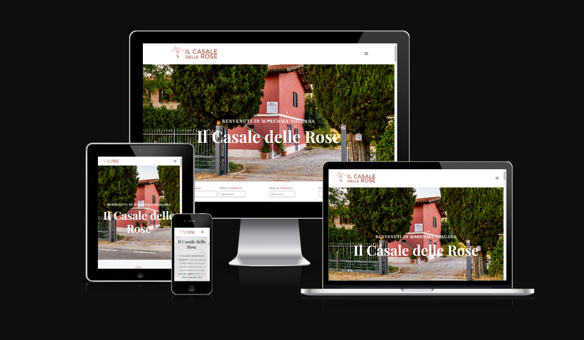 Sito Web Aziendale per Agriturismo Il Casale delle Rose in Maremma Toscana - Agenzia Web a Grosseto, Vulcano Comunicazione