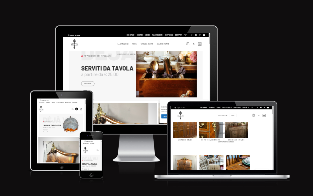 Sito web e-commerce per DejaVu Mercatino dell'usato, Vulcano Comunicazione e Marketing - Campagne Google e Social