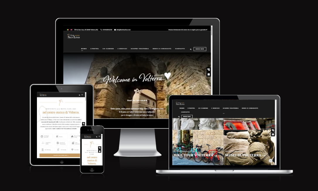 Sito web per Hotel San Lino Volterra