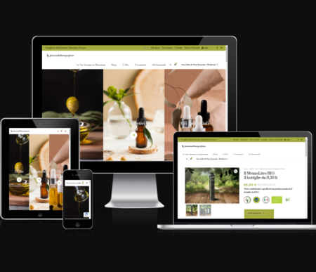 realizzazione ecommerce per fattoria del buon profumo - web agency grosseto Vulcano comunicazione e marketing