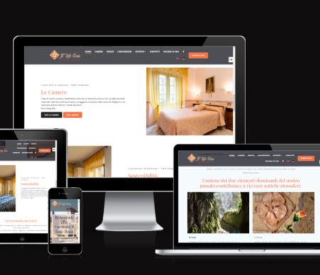 Realizzazione siti web per B&B Pitigliano Il Tufo Rosa - Vulcano Comunicazione Web Agency a Grosseto