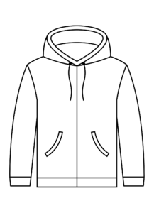 Felpa Personalizzata Uomo Donna Bicolor - Zip e Cappuccio - Studio grafico a Grosseto - Vulcano comunicazione