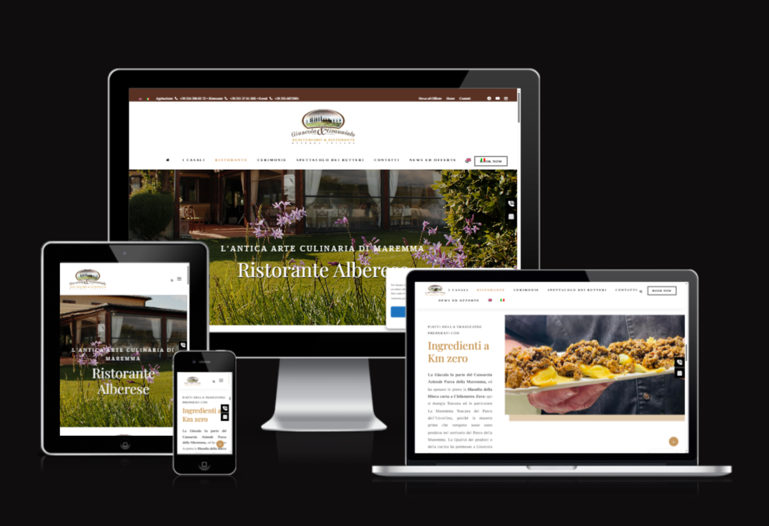Realizzazione sito web per Ristorante Giuncola e Granaiolo Alberese - Web Agency Vulcano Comunicazione