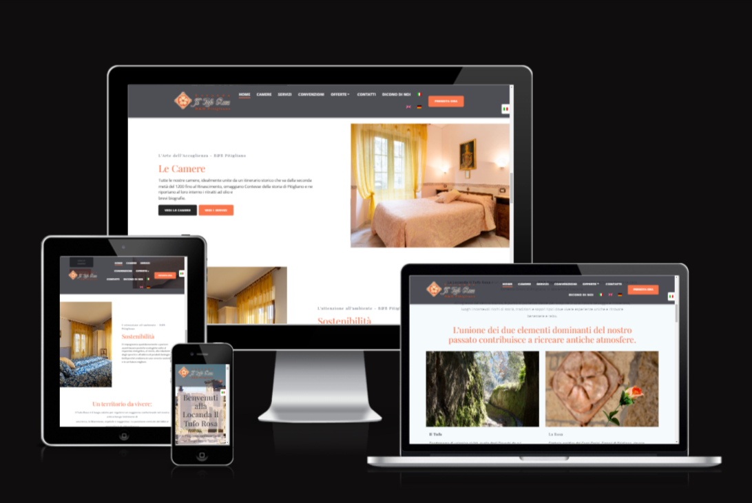 realizzazione sito web per B&B PITIGLIANO - Vulcano Comunicazione Grosseto