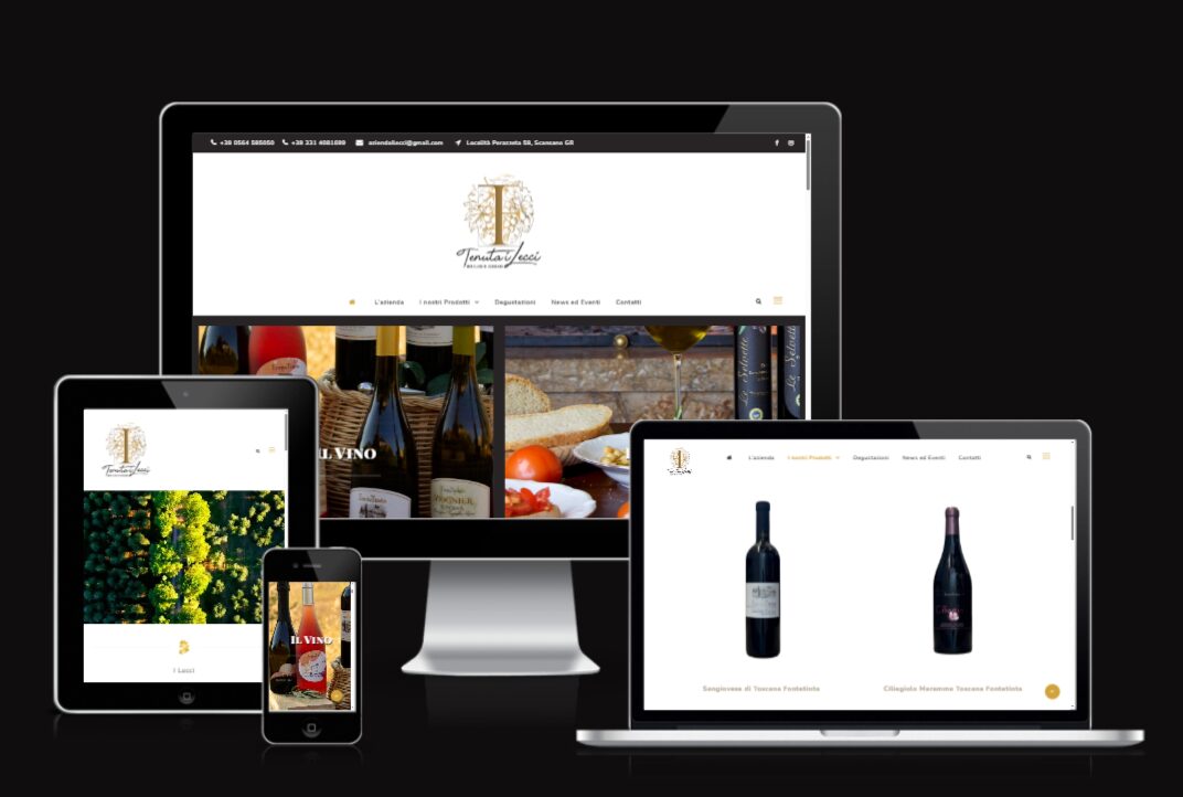 Realizzazione sito web Ecommerce per Azienda Vitinicola Fonte Tinta - Tenuta i Lecci Scansano - Siti web grosseto Vulcano Comunicazione