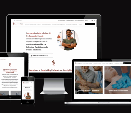 realizzazione siti internet Grosseto agenzia web Vulcano Comunicazione per Dr. LEONARDO ONTANI