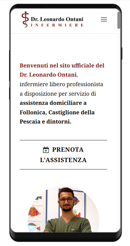 siti internet grosseto agenzia web Vulcano Comunicazione per Dr. LEONARDO ONTANI - mobile